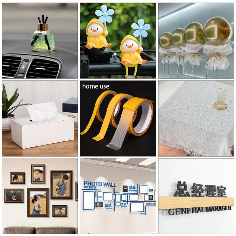 Bodenstoffbasis Doppelseitiges Klebeband Gitter Doppelseitiges Stoffbasisband Gelb Hohe Haftung Starkes Teppichband Hochzeit Ausstellung