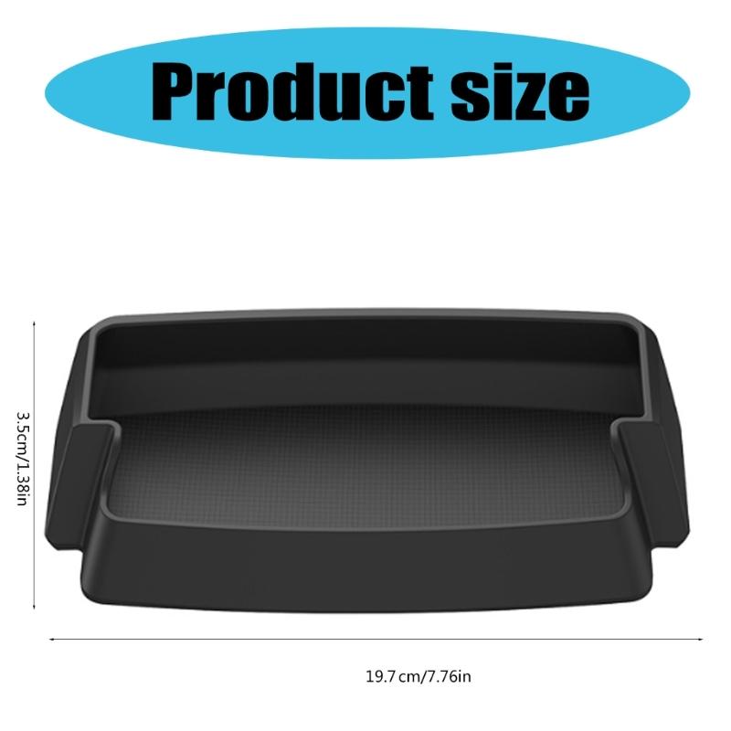 Vehicle Armrest Compartment Insert Interior Console Glove Organize Silicone Center Console Tray Suitable for Vehicles