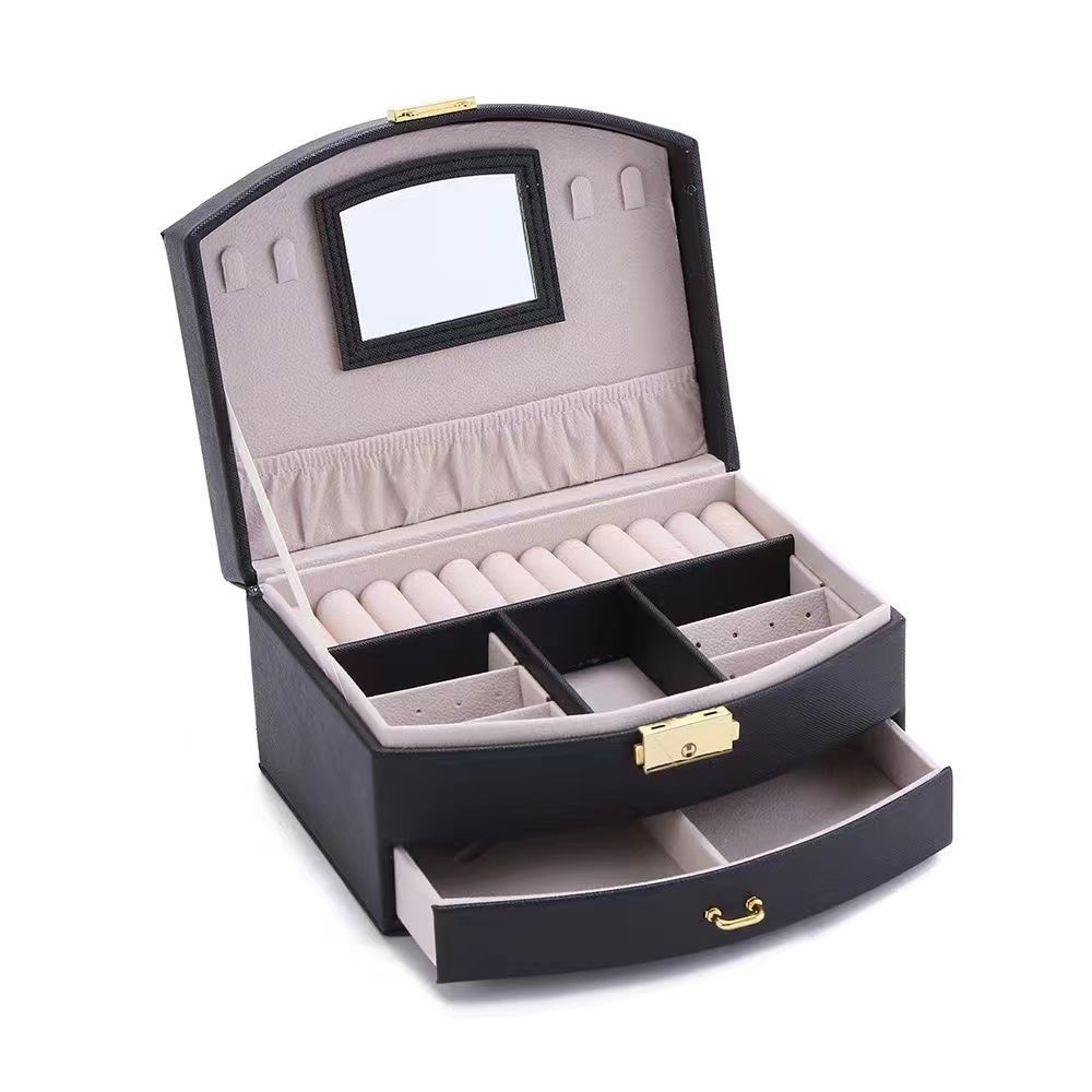 Handheld Luxury Jewelry Box, Multi-layer Drawer Storage Box, Used for Classifying and Storing Rings, Earrings, Necklaces