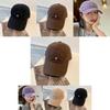 Stylish Purple Baseball Cap For Women With Adjustable Fit And Casual Embroidery Design