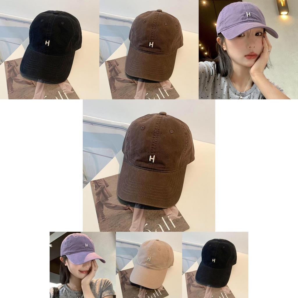 Stylish Purple Baseball Cap For Women With Adjustable Fit And Casual Embroidery Design