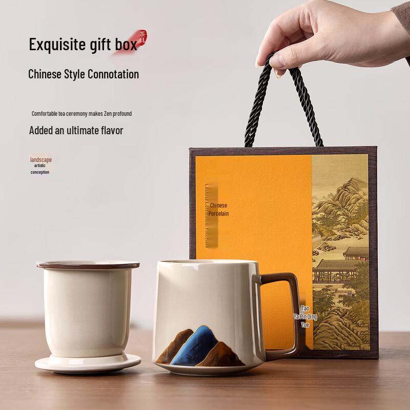 YIHUTEA Ceramic Tea Infuser Mug