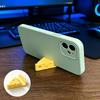 Creative Cheese Phone Stand with Keychain Lightweight Desktop Ornament Stable Base for Video Calls Live Streaming Phone Holder