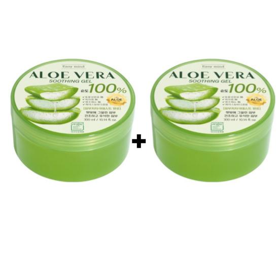 A0463  Easymind Aloe Vera 100% Vegan Soothing Gel 300 Ml