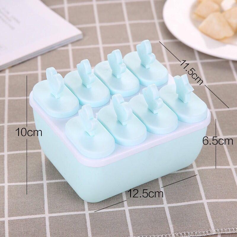 Popsicle Mould Tray 8 Cell Ice Cream Maker Multi Cell Reusable DIY Freezer Kitchen Tool For Kids Summer Party Treats