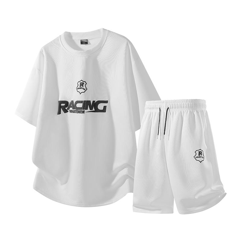 Men's Short Sleeved Set Versatile Casual Sports Two-piece Set
