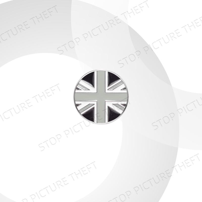 

1Pc Metal Alloy Diamond Inlaid Style Union Jack British Flag Logo Car Trunk Fender Sticker Side Emblem Badge Decorative Accessories