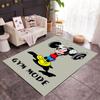 Mickey Mouse Castle Fantasy Disney Cartoon Theme Anti-Slip Rug - Polyester, Home Decor, Suitable for Bedrooms, Living Rooms, Doorways, and Studios