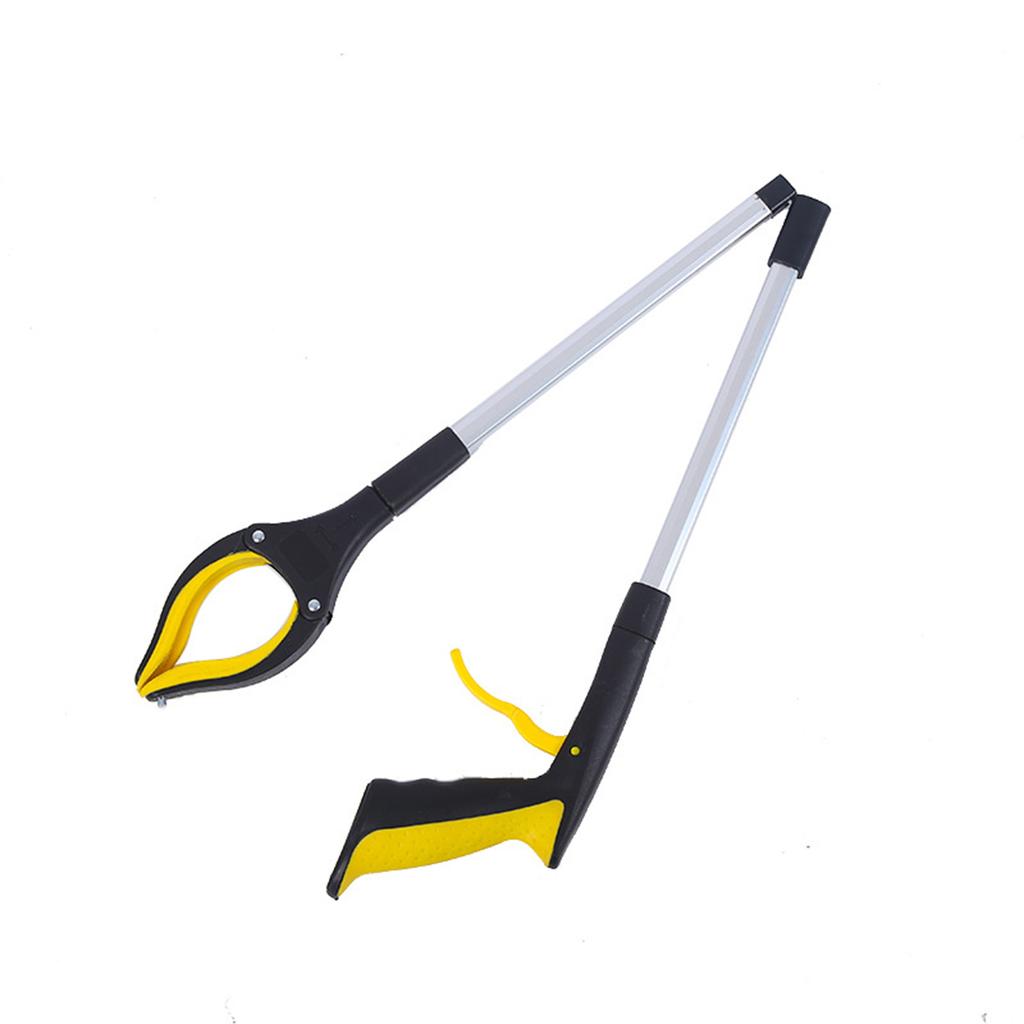 Foldable Pet Dog Outdoor Poop Clip Garbage Grabber Gripper Extender 32 Inch With Non-slip Jaws Lightweight Elderly Grabbing Tool