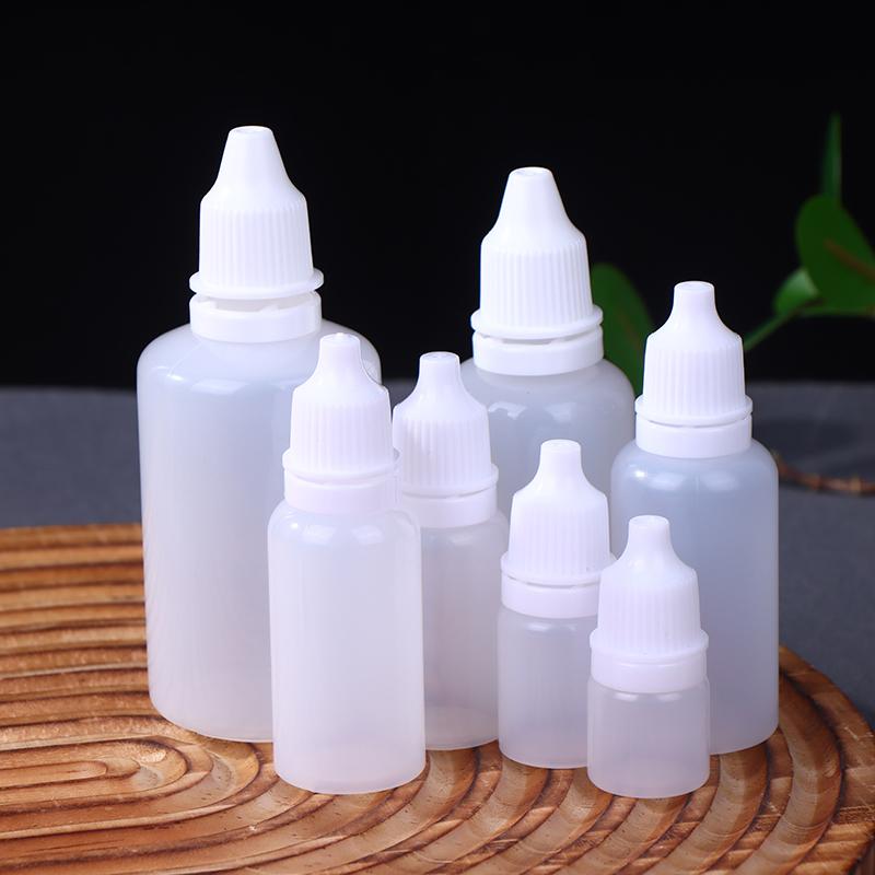 10Pcs 5/10/15/20/30/50Ml Empty Plastic Dropper Bottle Paint Beauty Oil Squeezable Refillable Bottle Cosmetics Storage Bottles