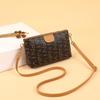 Bag Women's Contrasting Color Digital Printing Single Zipper Messenger Small Square Bag Mobile Phone Bag