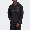 Adidas Originals X Disney Co-Brand Half-Zip Pullover with Cartoon Animal Print Men Jacket Black HF4929