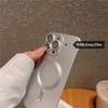 Frameless Plating Metallic Paint Magnetic Hard PC Case For Apple iPhone 15 14 13 12 Pro Max Plus Matte Anti-fingerprint Shockproof Back Cover Shell