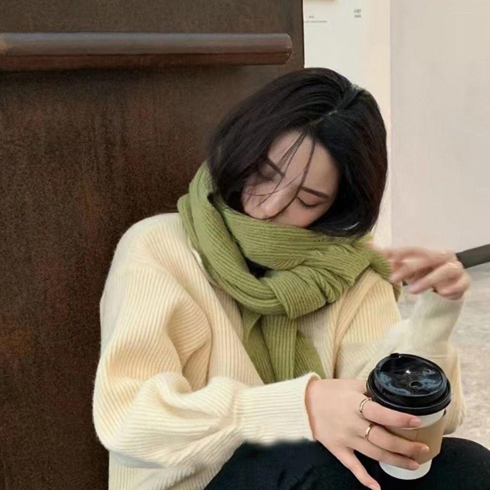 Brand Sweater Tops Warm Warm Shawl Wrap Women  Scarf Korean Style Scarf Autumn Winter Shawl Scarf