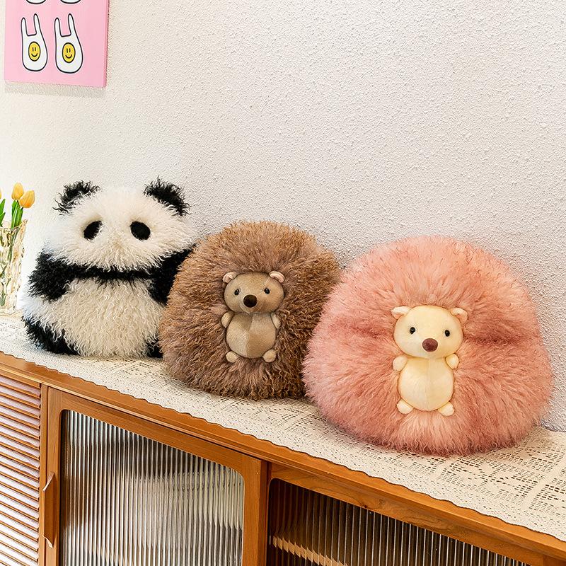 Creative Panda Doll Plush Toy Ball Animal Children's Cute Sleeping Pillow Girl Gift