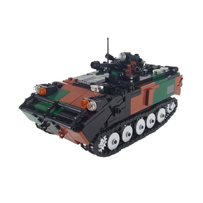 Französisches Infanterie-Schützenpanzer Truppentransportpanzer Baustein Montage Bewaffnet Platz für 7 Krieger Modellbausteine Spielzeug
