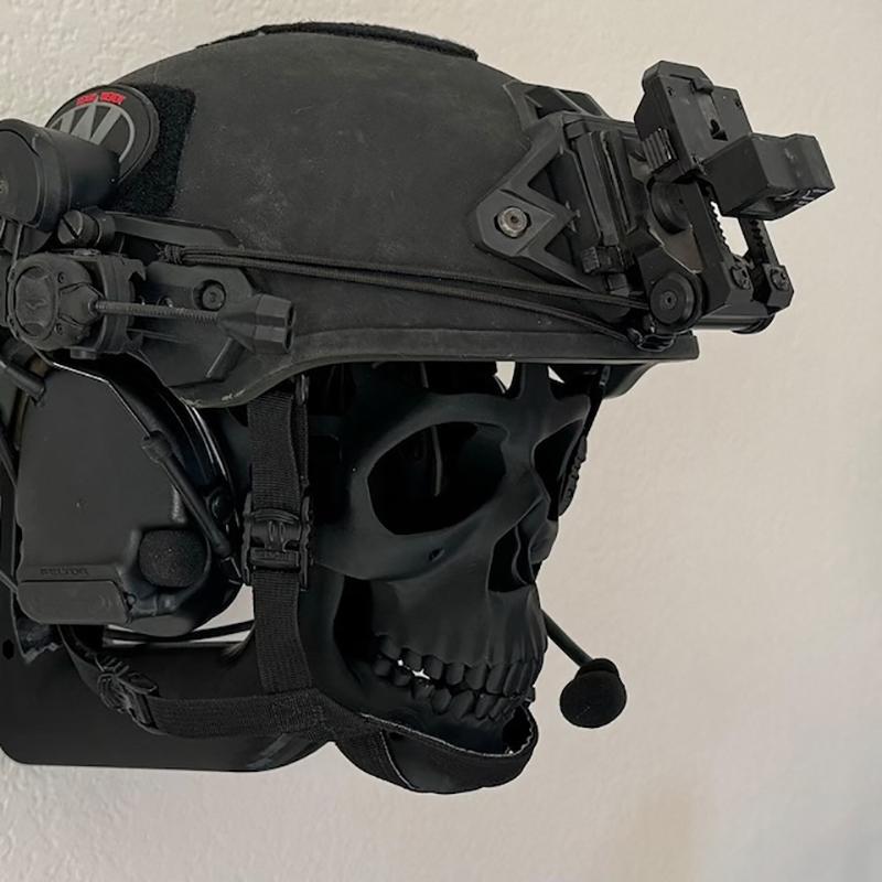 3D-Totenkopf-Helm-Display-Paket, Motorradhelm-Totenkopf-Rack, kreativer Helmhalter, Geschenk für einen Radfahrer, Motorradfahrer oder Radfahrer