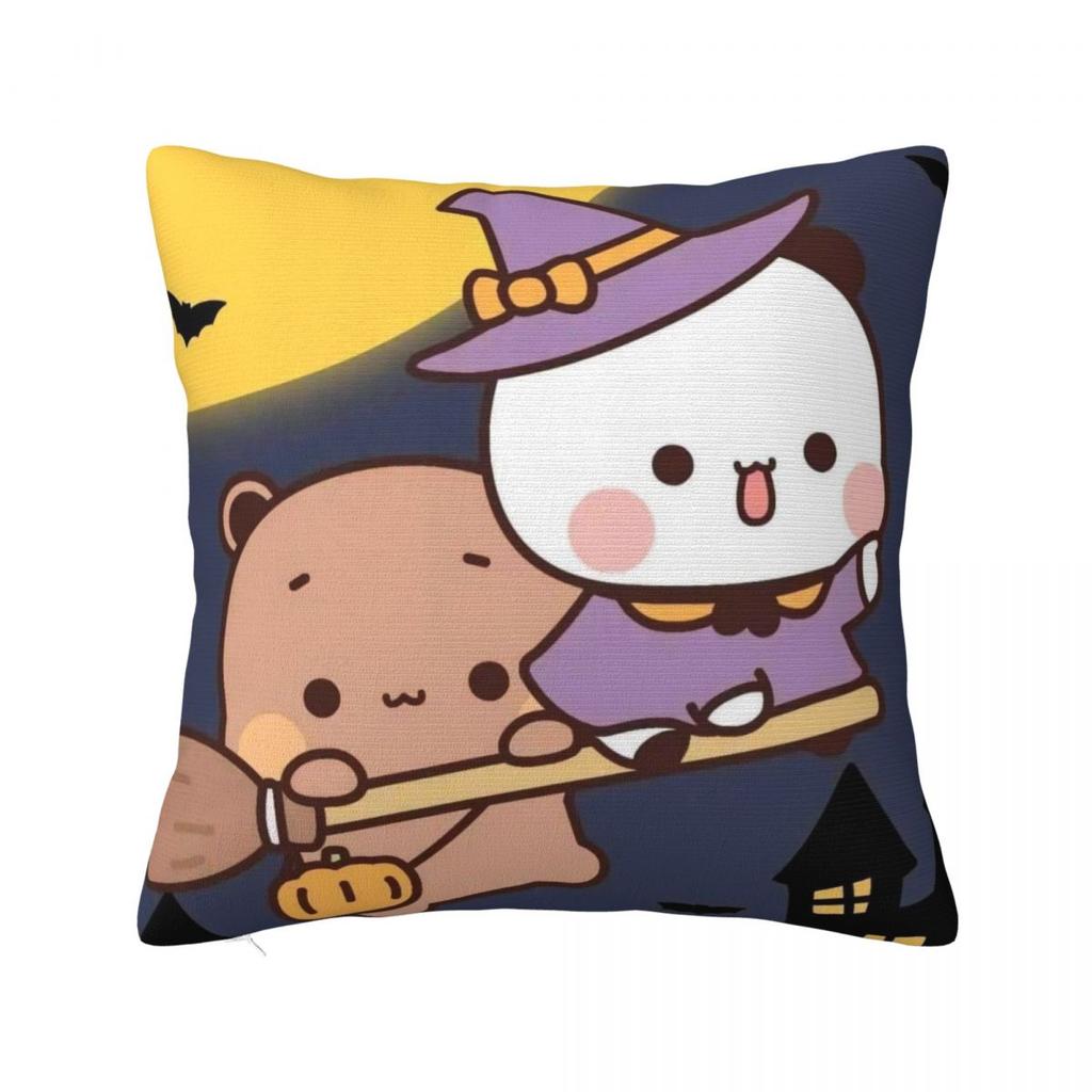 Pillow Case Bubu & Dudu Halloween Soft Pillow Cover Vintage Cushion Cover Custom Pillowcases For Sofa Bedroom Home Decor