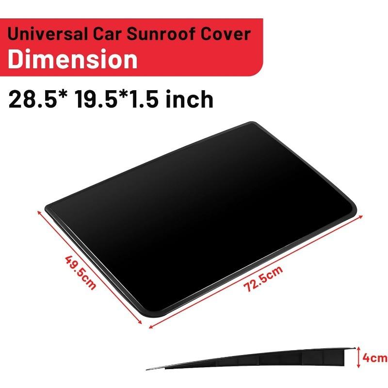 Universal Car Decorative Sunroof Vent Wind Deflector Black Top Cover DIY Car Sunroof Visor Decorative Exterior Accessories