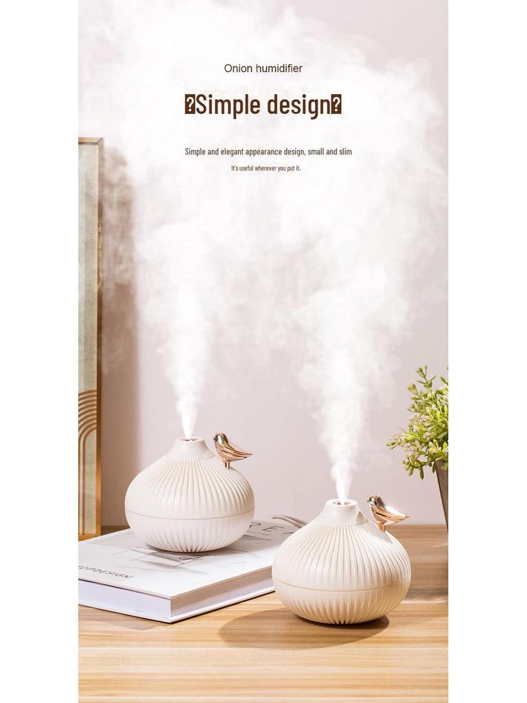 Romantický dvoubarevný zvlhčovač nočního světla - Creative Silent Air hydratační sprej pro domácnost a kancelář