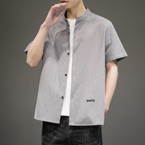 Korean Style Men's Thick Cotton Jacket - Loose, Warm, Stand-up Collar, Plus Size for Autumn & Winter