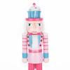 Pink Candy Style Wooden Nutcracker Ornament