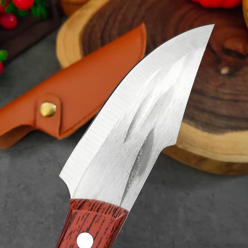 1pc Damascus Kitchen Knife, Hunting Stainless Steel Japanese Knife, 5.5 Inch Boning Knife, Butcher Meat Knife, Used For Kitchen Tools