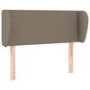 Tête de lit - Maison Exclusive - Oreilles - Tissu taupe - Hauteur réglable 93x23x78/88 cm