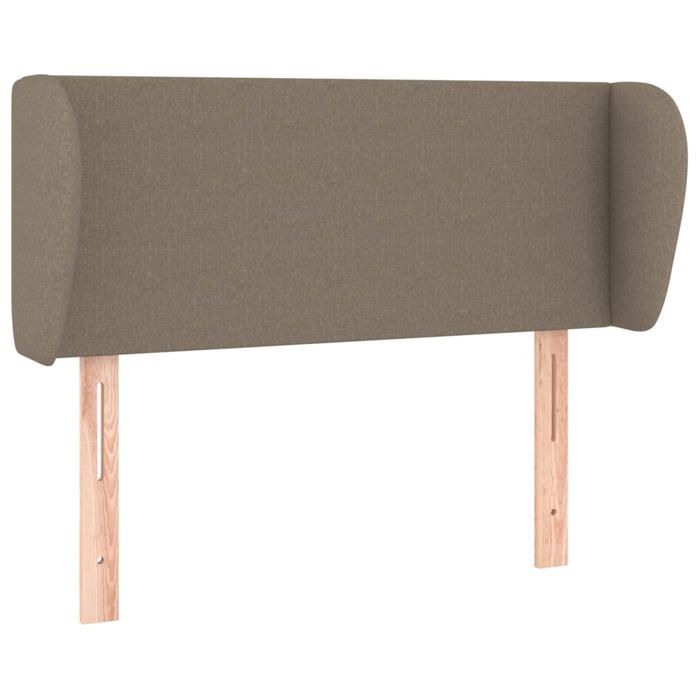 Tête de lit - Maison Exclusive - Oreilles - Tissu taupe - Hauteur réglable 93x23x78/88 cm