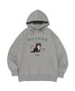 Kitten Cat Print Hoodie (Gray)