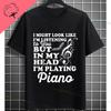 Funny Always Be Yourself Unless You Can Be A Piano Player Graphic Tshirt Pure Cotton Short Sleeve Casual Streetwear Tshirts