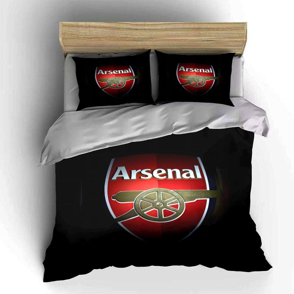 Logo dell'Arsenal con cannone. Set lenzuola Set copripiumino Copripiumini Federe(1* Copripiumino 2* Federe senza imbottitura piumone)