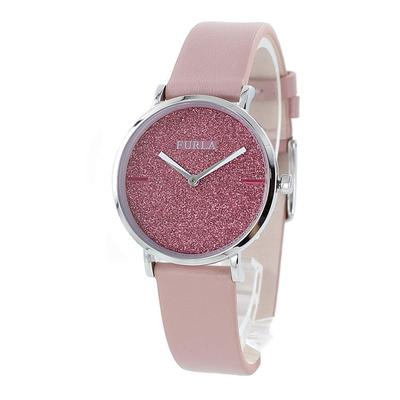 Giada Sparkle Glitter Rosa Couro Natural Couro R4251122502 Relógio Feminino Lurex [Item]
