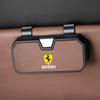 Goatskin Car Sun Visor Glasses Clip Sunglasses Case Holder For Ferrari 488 Roma F8 SF90 812 360 FF F430 LaFerrari Accessories KL7