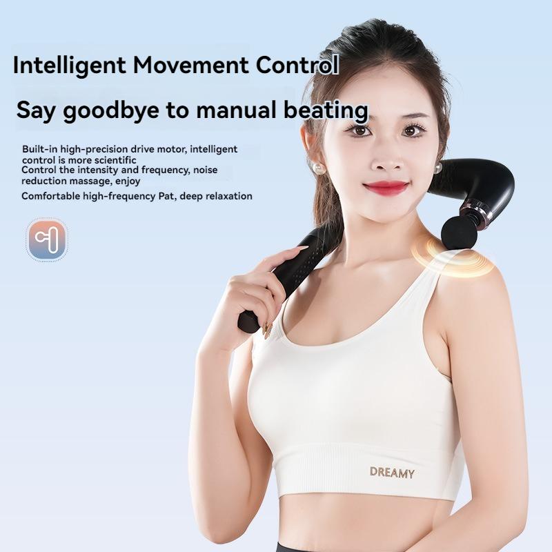 Hot Smart Fascia Gun Electric Massager Massage Hammer Electric Fascia Gun Home Handheld Hammer Back Artifact Christmas Gift