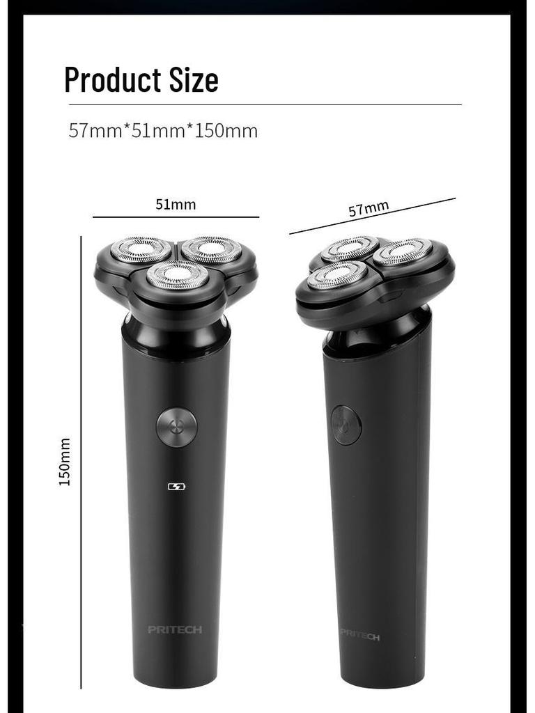 Pichi 4D Rechargeable Multifunction Electric Shaver for Men