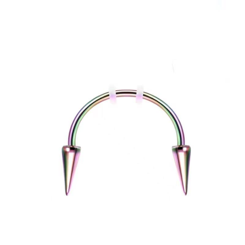 Vampire Fang Stainless Steel Lip Studs: European & American Style Dracula Jewelry