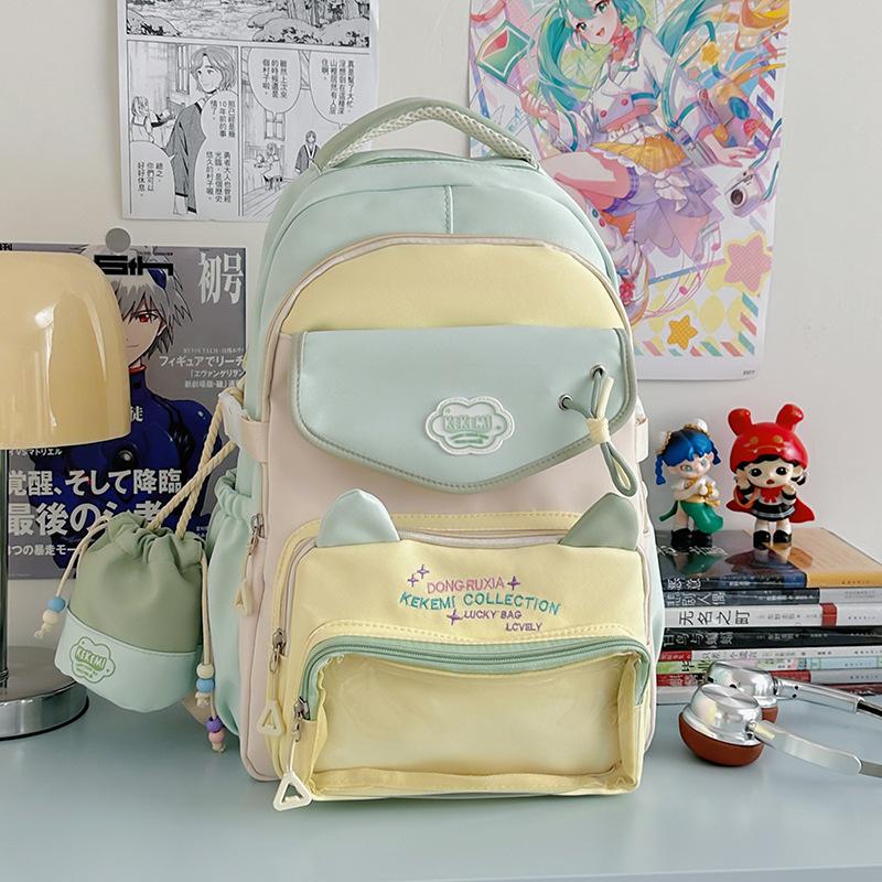 Neuer hochwertiger College-Stil frisches und süßes Mädchen Barstudent Mehrfachfach-Rucksack