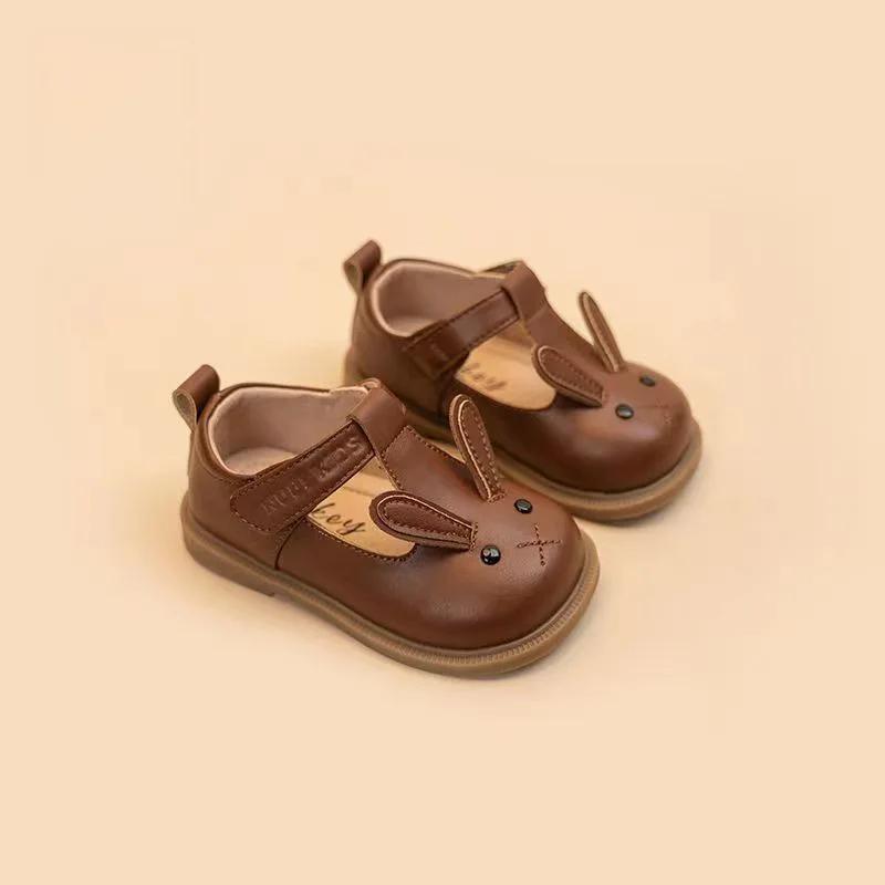 Mode Kinderschuhe Frühling Neue Babyschuhe Weichsohlige Mädchenschuhe Rutschfeste Kinder Freizeitschuhe Vielseitige Lederschuhe