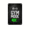 GYM MODE Retro Metal Wall Sign    Vintage Gym Decor with Dumbbell Graphics Waterproof  DustProof Tin Poster for Home Bar