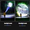 10000LM LED White Laser Built-in Battery Flash Light Emergency Spotlights 5km Most Powerful Led Flashlights Tactical Lights