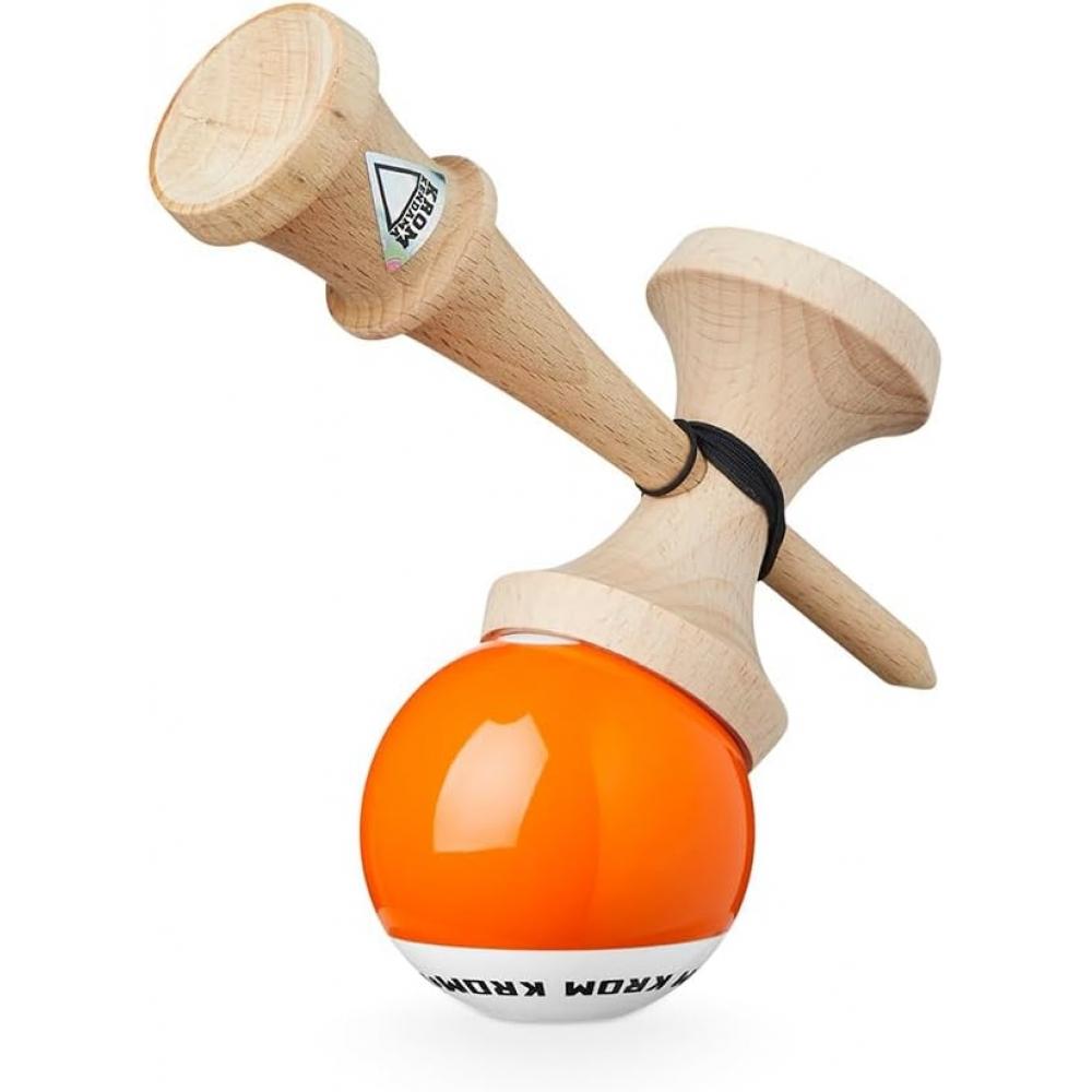 Wisee Kendama Krom Pop Chrome Pop Lol Sticky Clear  Orange  Orange