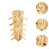Wood And Glass Display Stand, Multi-Layer Wooden Eyeglass Rack, Heavy Duty, Organizer For,
