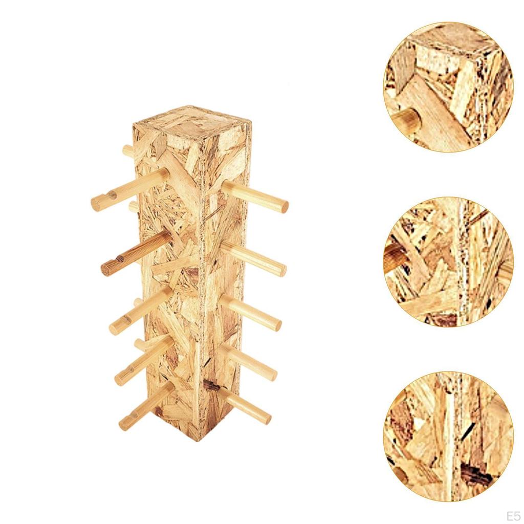 Wood And Glass Display Stand, Multi-Layer Wooden Eyeglass Rack, Heavy Duty, Organizer For,