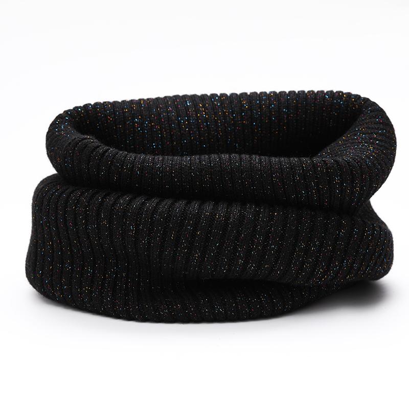 Neck Gaiter Thick Women Ribbed Knitted Tube Scarf Ring Wool Neck Warmer Cowl Collar Loop Snood Scarf Winter Outdoor Skiing Men