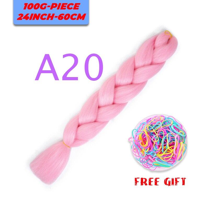 MERISIHAIR Single Ombre Color Synthetic Hair Extension Crochet Twist Jumbo Braiding Long Hair