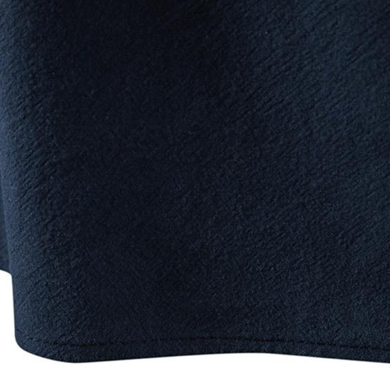 Men Shirt Thin Unfading Comfy Classic Pure Color Handsome Casual Yoga T-shirt for Office