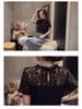 Women's Summer Chiffon Lace Shirt - Short Sleeve, Hollow Out, Korean Style, Versatile Plus Size Top
