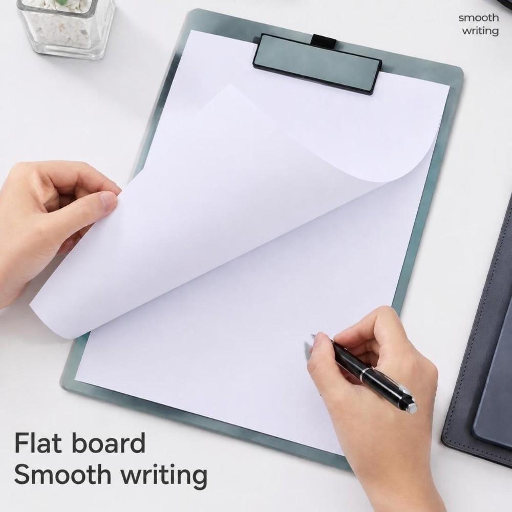 1Pc PU Leather A4 Clipboard Hard Document Folder Portable Paper Clip Board  Conference