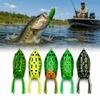 5PCS 5.5cm 12g Frog Crankbait Lures PVC Fishing Baits Durable Topwater Frog Lures  For Snakehead